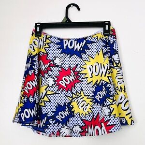 💥RUE21 Colorful Comic Book Print Skirt “POW!” 💨